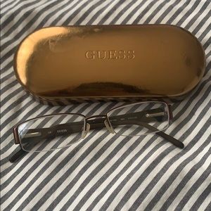 Guess animal print glasses with the case
